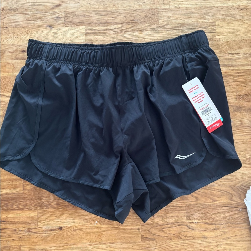 Saucony Outpace 3” Women's Black Running Shorts